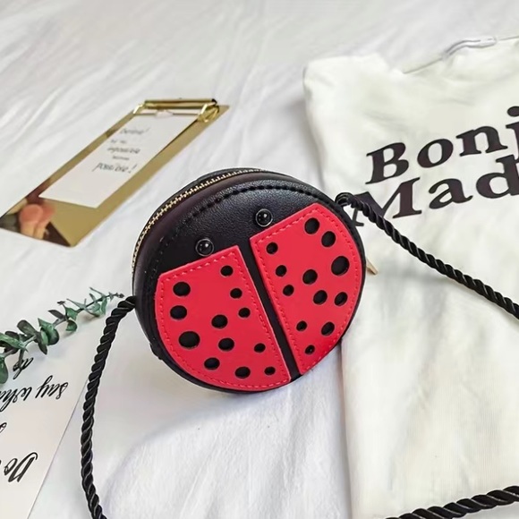 Ladybug Faux Leather Crossbody Bag - Picture 6 of 6